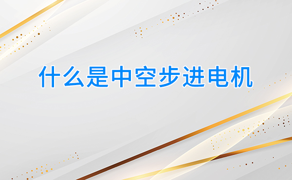 什么是中空步进电机